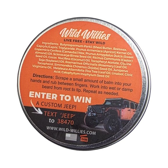 Wild Willies Beard Co. Beard Butter, 2 oz. - Picture 3 of 3